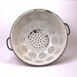 Vintage White Enamelware Colander