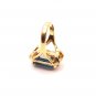 Stunning Blue Emerald Cut Ring Costume Jewelry