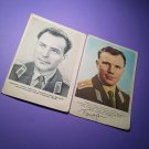 First cosmonaut Yuri Gagarin, Astronaut Titov, Postcards Russian cosmonauts