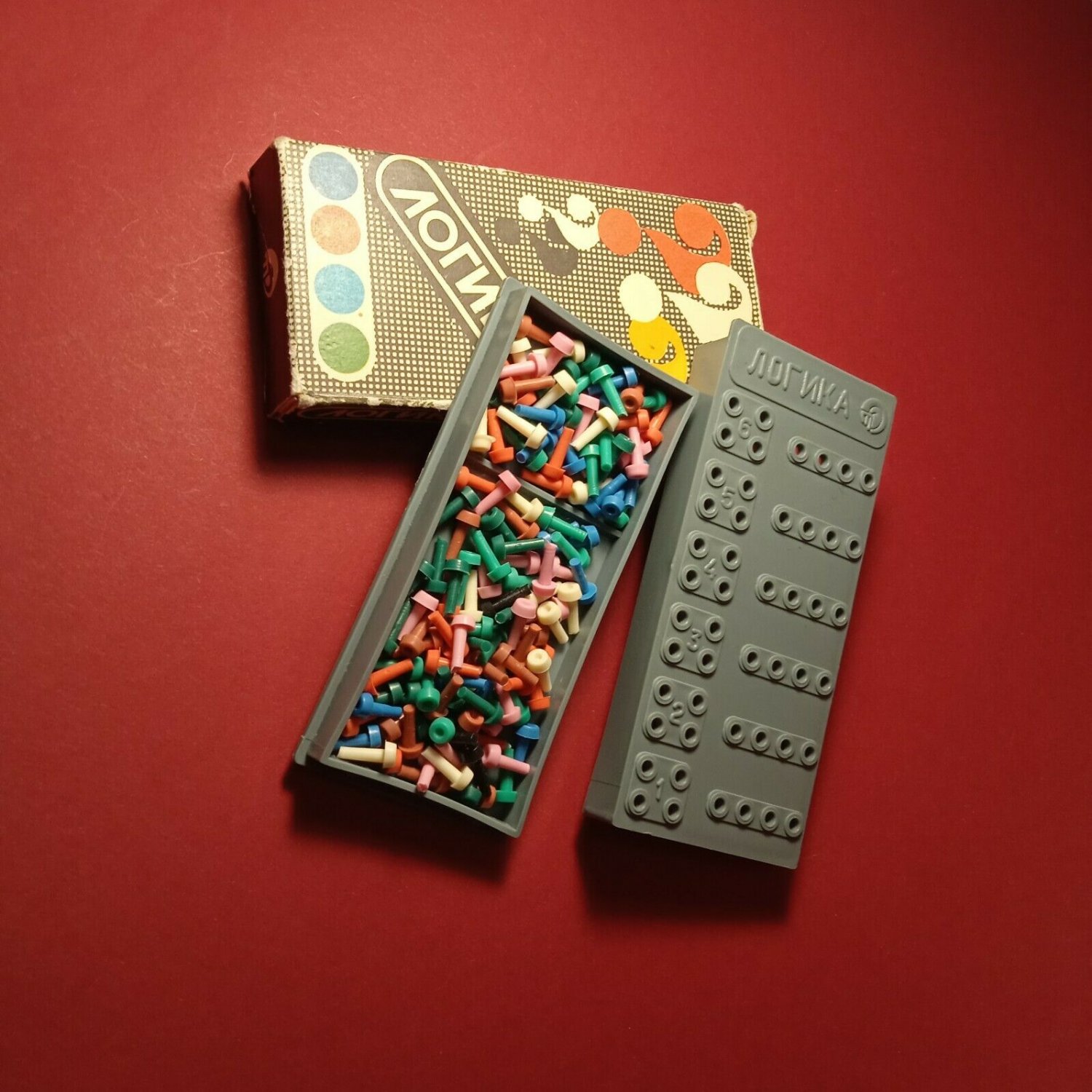 Table game "Logika" Logic made in the USSR,Educational game for children