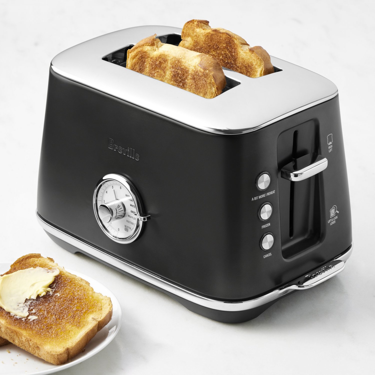 Breville 2Slice Luxe Toaster, Black StainlessSteel