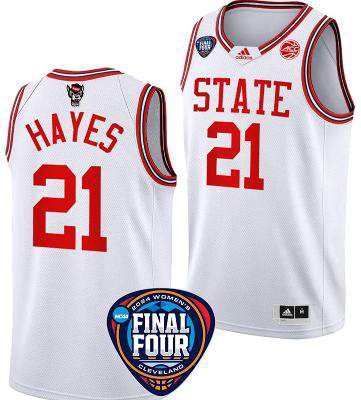 Madison Hayes Jersey #21 NC State Basketball 2024 March Madness Final