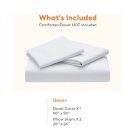 3 Piece Duvet Cover Set Hotel Quality Ultra Soft Comforter Cover Queen Size