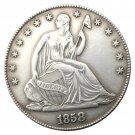 1858 Seated Liberty Half Dollar A Rare & Sought After Collectors Copy Coin