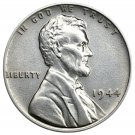 1944 P Lincoln Wheat Penny Cent Silver Plated A Rare & Sought After Collectors Copy Coin
