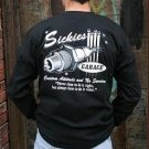 SickBoy Motorcycles ~ Men’s Long Sleeve Tee Biker T Shirt "SICKIES GARAGE" M