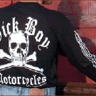 SickBoy Motorcycles Mens Tee "I AM A SICK BOY" BIKER T Long Sleeve M