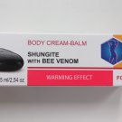 Natural body cream-balm SHUNGITE white BEE VENOM 75 ml 2 pack.