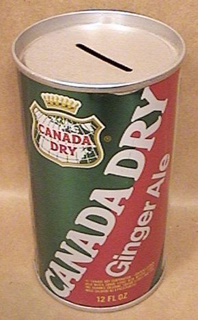 CANADA DRY GINGER ALE TAMPA BAY BUCCANEERS POP CAN 1970s
