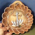 1962 SEATTLE WORLDS FAIR SPACE NEEDLE WALL PLAQUE DISH