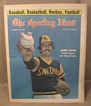 ROLLIE FINGERS SAN DIEGO PADRES SPORTING NEWS 4/30 1977