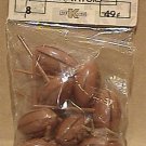 8 PLASTIC FOOTBALL SHAPED PARTY FAVOR CUPCAKE PICKS 1960s 1970s