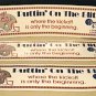 4 USFL CHICAGO BLITZ 1984 SCHEDULE PUTTIN ON THE BLITZ BUMPER STICKERS UNUSED