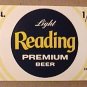 READING LIGHT PREMIUM 1/2 BBL BARREL BEER LABEL UNUSED 1960s UNION STAMP