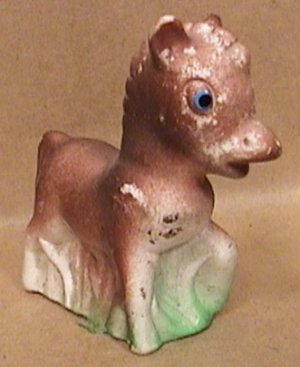 VERY CUTE LITTLE MINIATURE PONY HORSE VINYL SQUEAK TOY DOLL TAIWAN 1960s 1970s