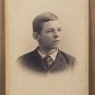 STEVENS ART STUDIO PHOTO BOY IN SUIT GIBSON HARRIS CDV CHICAGO ILLINOIS 1800S