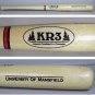 MINI BASEBALL BAT MANSFIELD UNIVERSITY KR 3 MINIATURE SOUVENIR 1990s WOOD 18"