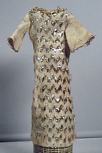 TOPPER DAWN DRESS ZIG ZAG DAZZLER EVENING GOWN 1970