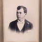 CDV CHICAGO MAN IN SUIT BOW TIE FLOWER STEVENS ART STUDIO PORTRAIT PHOTO 1880s