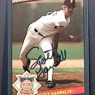 SCOTT GARRELTS SIGNED 1986 DONRUSS ACTION ALL STARS AUTOGRAPH BASEBALL CARD
