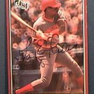 GARY REDUS SIGNED 1984 DONRUSS ACTION ALL STARS AUTOGRAPH BASEBALL CARD