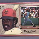 GARY WARD SIGNED 1983 DONRUSS ACTION ALL STARS AUTOGRAPH BASEBALL CARD