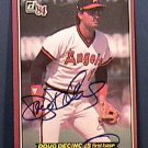 DOUG DECINCES SIGNED 1984 DONRUSS ACTION ALL STARS AUTOGRAPH BASEBALL CARD