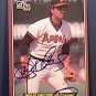 DOUG DECINCES SIGNED 1984 DONRUSS ACTION ALL STARS AUTOGRAPH BASEBALL CARD