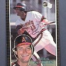 DOUG DECINCES SIGNED 1985 DONRUSS ACTION ALL STARS AUTOGRAPH BASEBALL CARD
