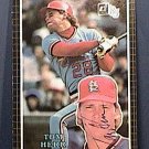 TOM HERR SIGNED 1985 DONRUSS ACTION ALL STARS AUTOGRAPH BASEBALL CARD