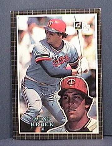 KENT HRBEK SIGNED 1985 DONRUSS ACTION ALL STARS AUTOGRAPH BASEBALL CARD