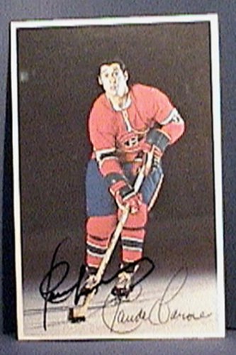 CLAUDE LaROSE MONTREAL CANADIEN SIGNED AUTOGRAPH PICTURE POST CARD 1972
