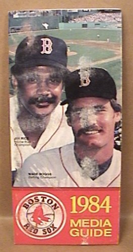 1984 BOSTON RED SOX BASEBALL MEDIA GUIDE BOGGS RICE