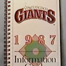 1987 SAN FRANCISCO GIANTS BASEBALL INFORMATION MEDIA GUIDE CLARK DAVIS KRUKOW GLADDEN