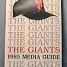 1985 SAN FRANCISCO GIANTS BASEBALL INFORMATION MEDIA GUIDE BAKER BRENLY DAVIS