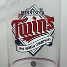 MINNESOTA TWINS 1991 WORLD CHAMPIONS UNION 76 GASOLINE PREMIUM GLASS