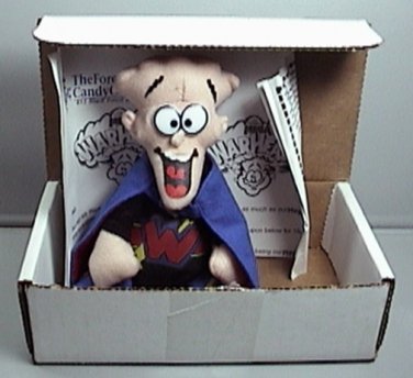 WALLY WARHEAD ADVERTISING PREMIUM BEANIE DOLL 1998 NEW IN BOX MAIL IN PREMIUM