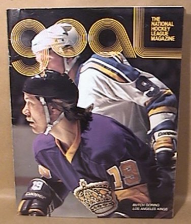 CHICAGO BLACKHAWKS vs LOS ANGELES KINGS GOAL HOCKEY GAME PROGRAM BUTCH GORING