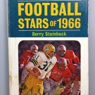 FOOTBALL STARS OF 1966 NFL PAPERBACK PYRAMID BOOK BERRY STAINBACK