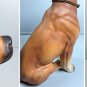 VINTAGE CERAMIC BOXER DOG FIGURE CHAMPION COLLAR STATUE METAL TAG 1960s