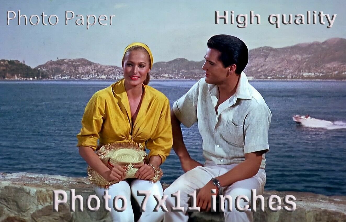 Elvis Presley Ursula Andress FUN in ACAPULCO HQ PHOTO 11x7 inches #02