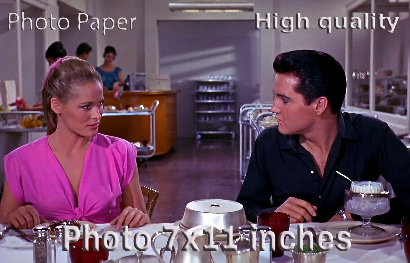 Elvis Presley Ursula Andress FUN in ACAPULCO HQ PHOTO 11x7 inches #06