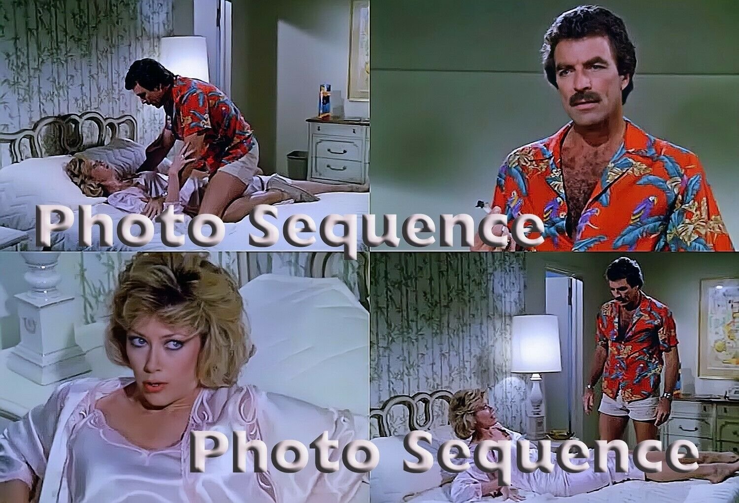 MAGNUM Tom Selleck Nancy Stafford PHOTO Sequence #05