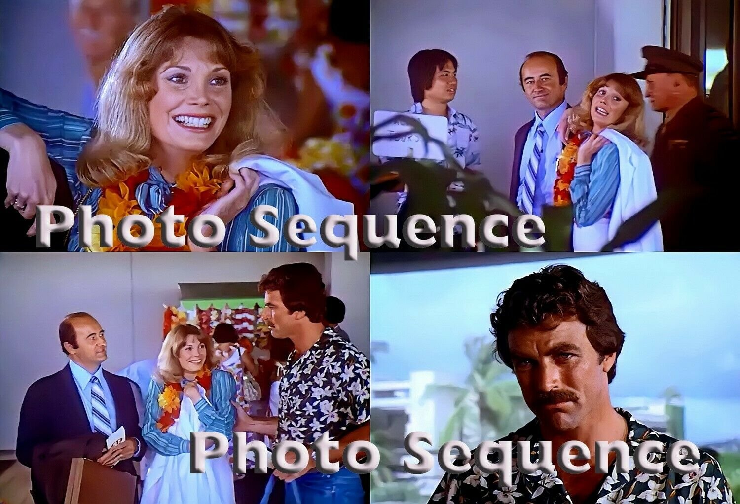 MAGNUM Tom Selleck Pamela Susan Shoop PHOTO Sequence #02