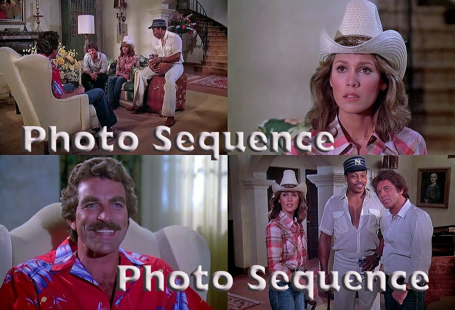 MAGNUM Tom Selleck Robin Dearden Larry Manetti Roger E. Mosley PHOTO