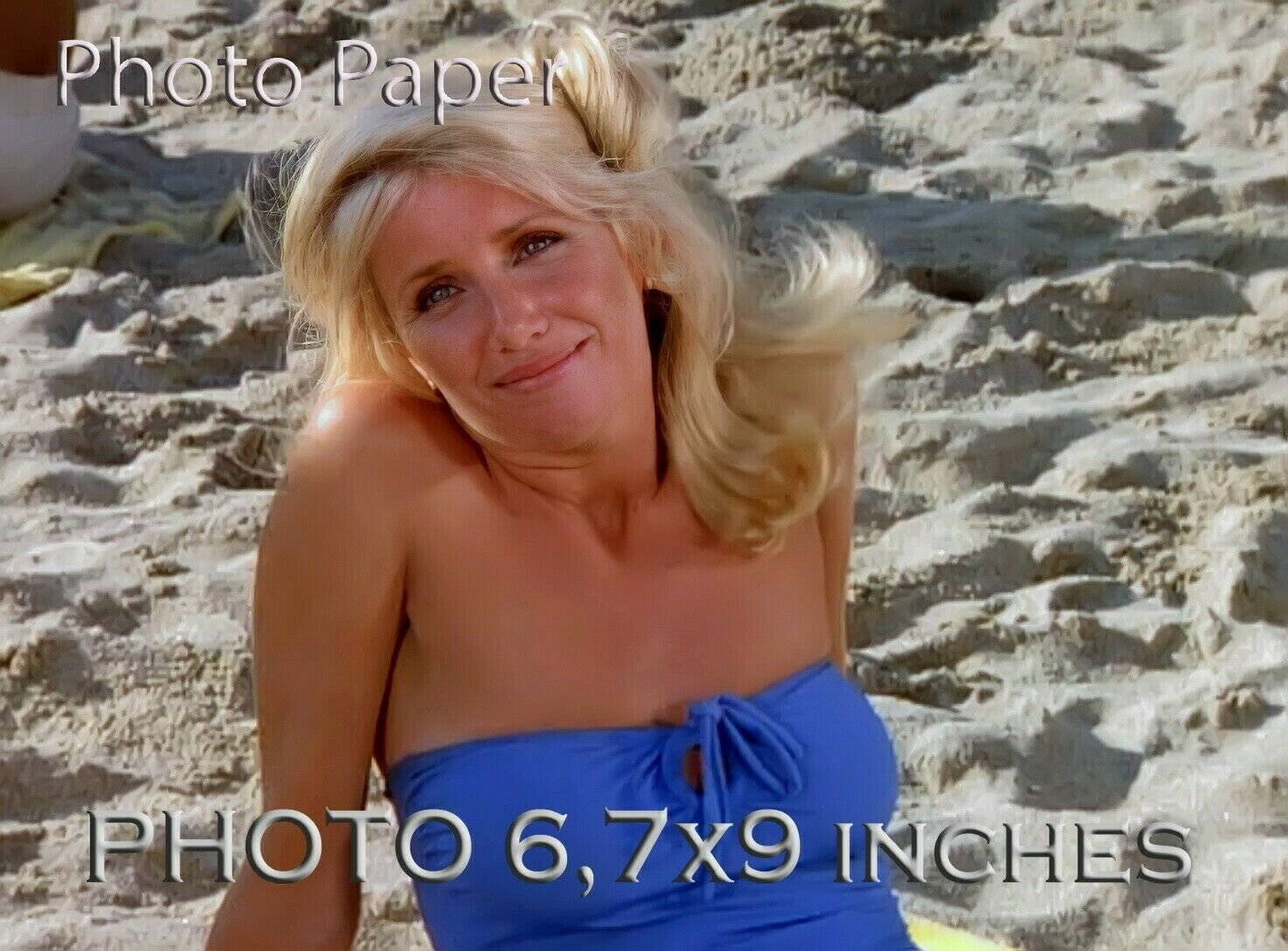 Suzanne Somers Zuma Beach Photo 9x6 7 Inches 09
