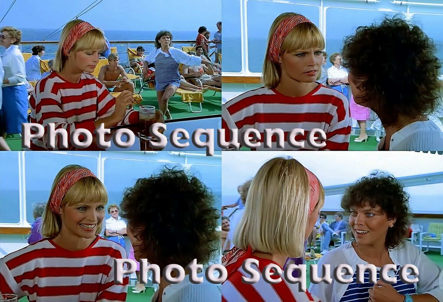 LOVE BOAT Pat Klous Erin Moran PHOTO Sequence #01