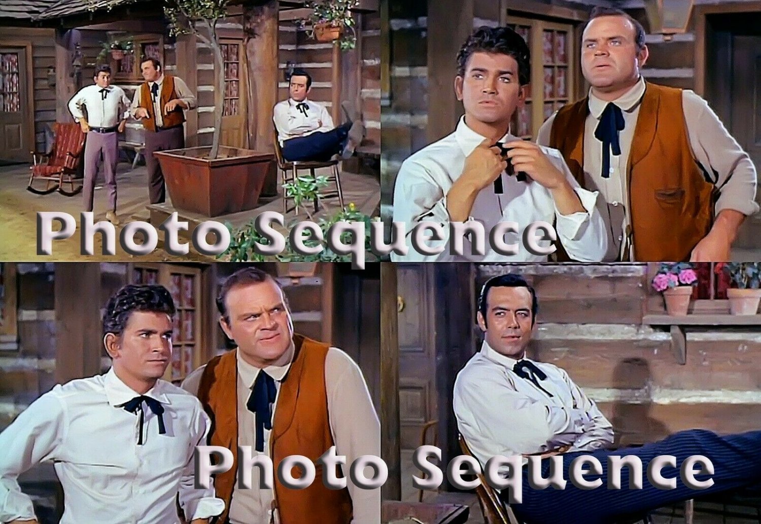 Bonanza Michael Landon Dan Blocker Pernell Roberts Photo Sequence 04 5355