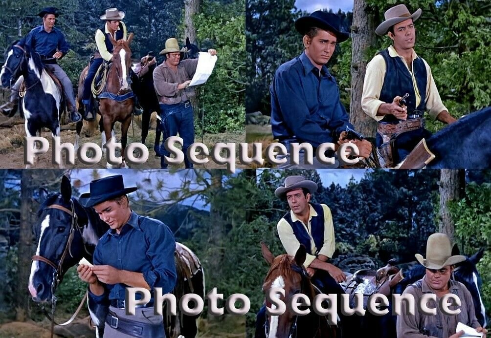 Bonanza Pernell Roberts Michael Landon Dan Blocker Photo Sequence 03 0116