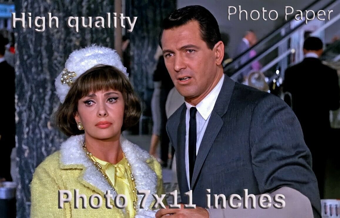 Gina Lollobrigida Rock Hudson Strange Bedfellows PHOTO HQ 11x7 inches #01